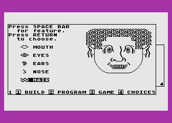 Facemaker screenshot 1 for Atari 400