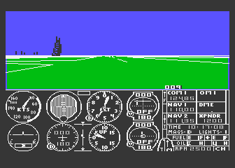 Flight Simulator II screenshot 3 for Atari XE