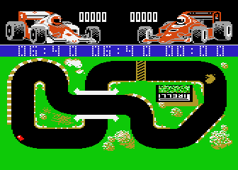 Grand Prix Simulator screenshot 3 for Atari 400