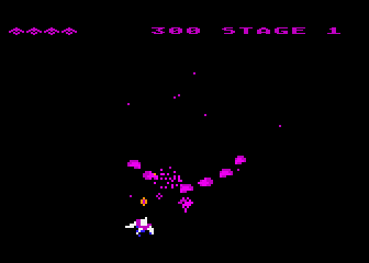 Gyruss screenshot 3 for Atari 400