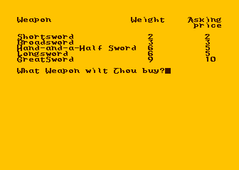 Hellfire Warrior screenshot 2 for Atari 400