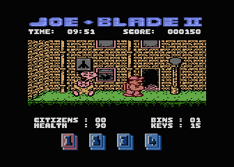 Joe Blade II screenshot 2 for Atari 400