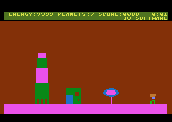 Journey to the Planets screenshot 3 for Atari 400