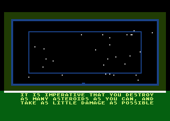 Jupiter Mission 1999 screenshot 2 for Atari 400