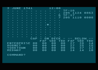 Midway Campaign screenshot 2 for Atari 400