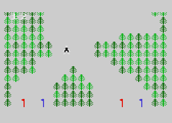 Olympic Skier screenshot 2 for Atari 400