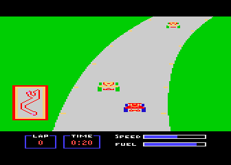 Pitstop screenshot 3 for Atari 400