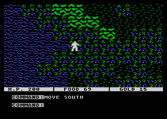Questron screenshot 3 for Atari 400