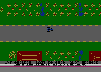 Rally Speedway screenshot 3 for Atari 400