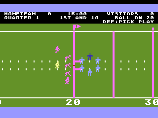 RealSports Football screenshot 3 for Atari 400
