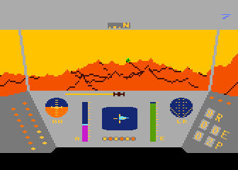 Rescue On Fractalus screenshot 3 for Atari XE
