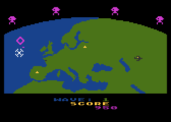 Sentinel screenshot 1 for Atari 400