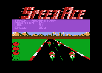 Speed Ace screenshot 2 for Atari 400