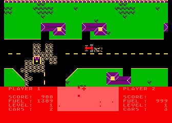 Speedway Blast screenshot 2 for Atari 400