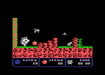 Spiky Harold screenshot 2 for Atari 400
