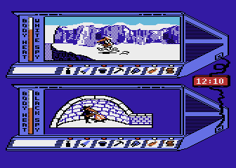 Spy vs Spy: Arctic Antics screenshot 2 for Atari 400
