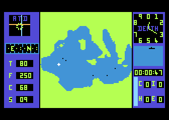 Submarine Commander screenshot 3 for Atari 400