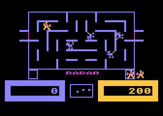 Wizard of Wor screenshot 2 for Atari 400
