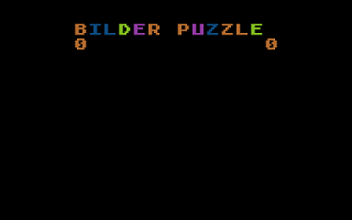 Bilder Puzzle title screen for Atari 400