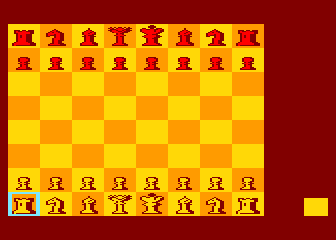 Chess title screen for Atari 400