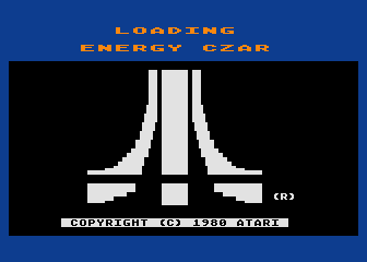 Energy Czar title screen for Atari 400