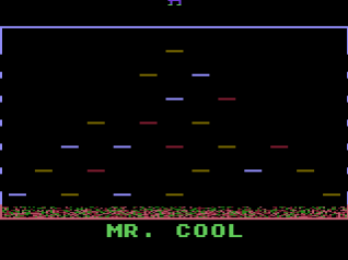 Mr. Cool title screen for Atari 400