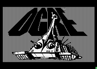Ogre title screen for Atari 400