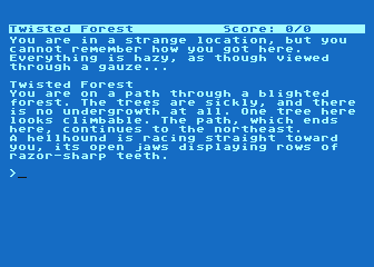 Sorcerer title screen for Atari 400