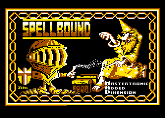 Spellbound title screen for Atari 400