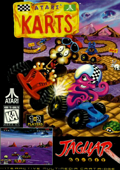 Atari Karts box art for Jaguar