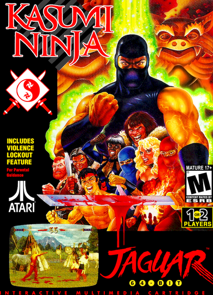 Kasumi Ninja box art for Jaguar
