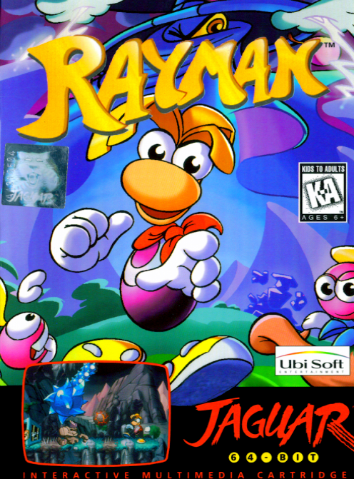 Rayman box art for Jaguar