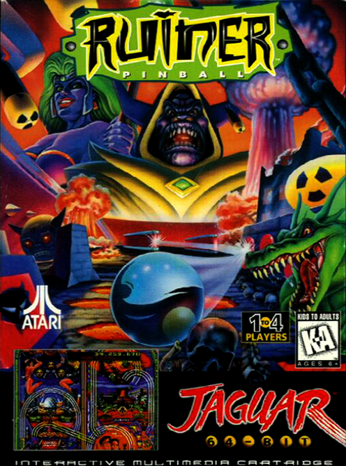 Ruiner Pinball box art for Jaguar