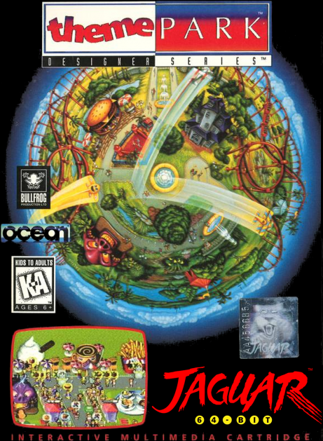 Theme Park box art for Jaguar