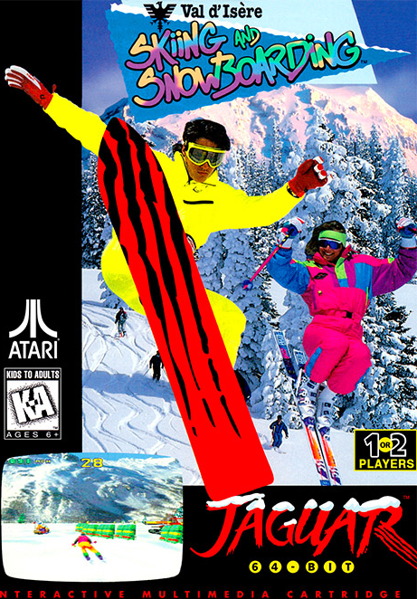 Val d'Isere Skiing and Snowboarding box art for Jaguar
