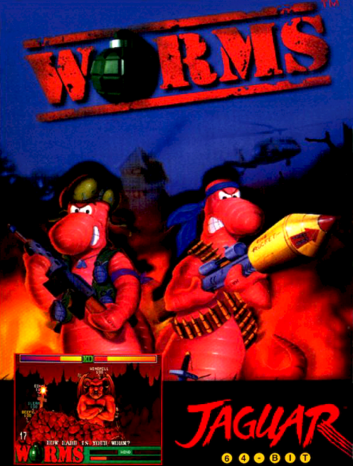 Worms box art for Jaguar