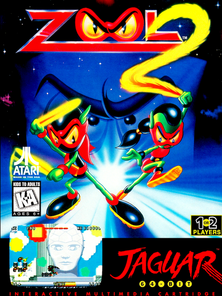 Zool 2 box art for Jaguar