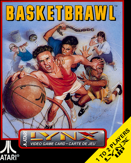 Basketbrawl box art for Atari Lynx