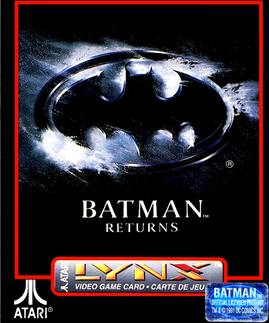Batman Returns box art for Atari Lynx