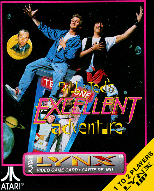 Bill & Ted's Excellent Adventure box art for Atari Lynx