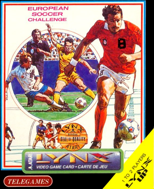 European Soccer Challenge box art for Atari Lynx