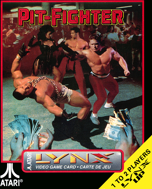 Pit-Fighter box art for Atari Lynx