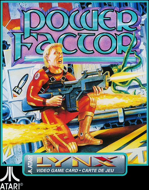 Power Factor box art for Atari Lynx