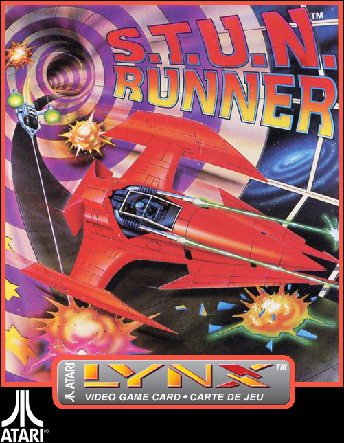 S.T.U.N. Runner box art for Atari Lynx