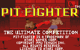 Pit-Fighter title screen for Atari Lynx