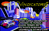Vindicators title screen for Atari Lynx