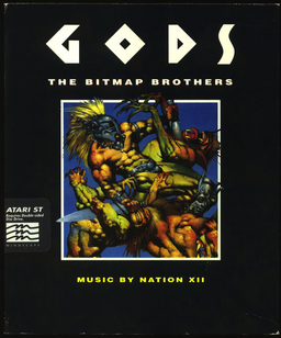 Gods box art for Atari ST