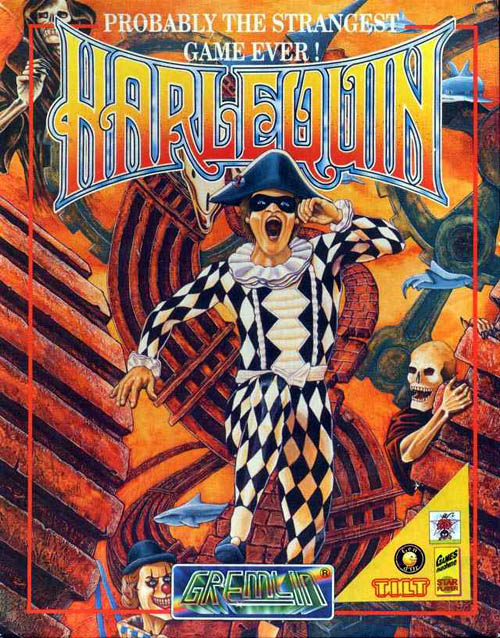 Harlequin box art for Atari ST