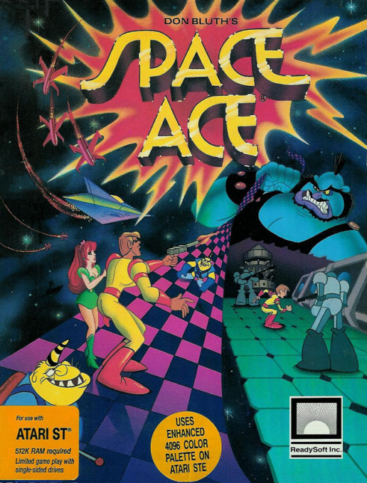 Space Ace box art for Atari ST