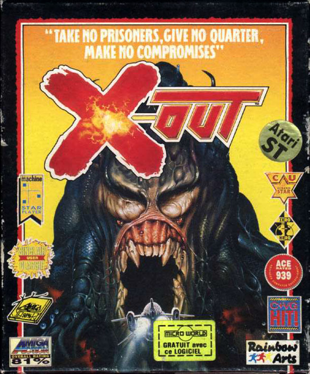 X-Out box art for Atari ST